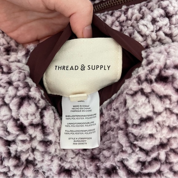 Reversible Purple Sherpa Vest - Picture 14 of 14